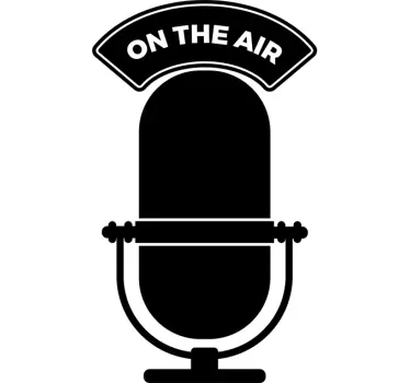 Vinilo decorativo on the air radio - TenVinilo