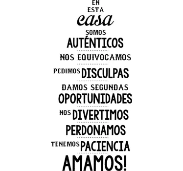 Vinilo decorativo para pared de casa - TenVinilo