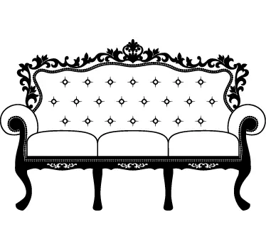 Vinilo decorativo sillón francés - TenVinilo
