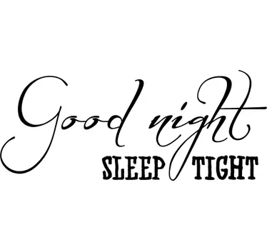 Vinilo decorativo sleep tight - TenVinilo