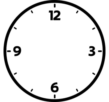 Vinilo decorativo típico reloj - TenVinilo
