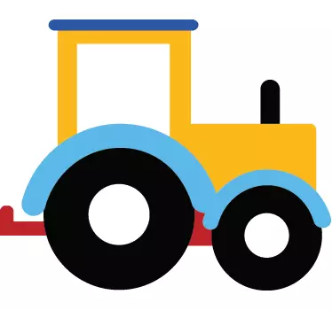Vinilo decorativo tractor de juguete - TenVinilo