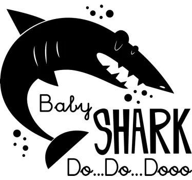 Vinilo frase Baby shark do do do - TenVinilo