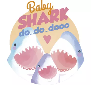 Vinilo frase Baby shark song - TenVinilo
