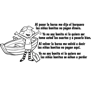 Vinilo infantil canción barquero - TenVinilo