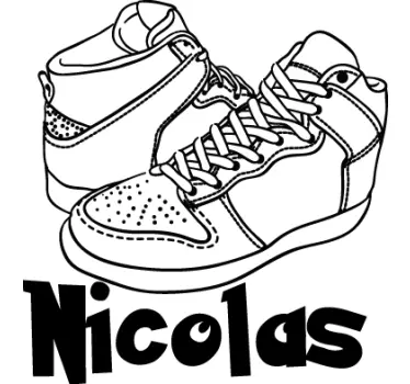 Vinilo habitación infantil deportivas personalizable - TenVinilo