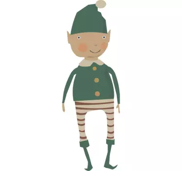 Vinilo infantil duende navideño - TenVinilo