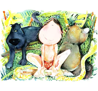 Vinilo infantil el libro de la Selva - TenVinilo