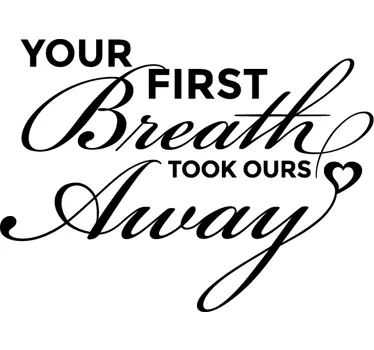 Vinilo infantil first breath - TenVinilo