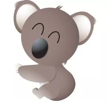 Vinilo infantil koala sonriendo - TenVinilo