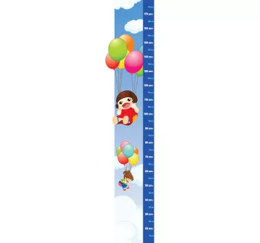 Vinilo infantil medidor globos - TenVinilo
