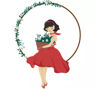 Vinilo infantil niña buena - TenVinilo