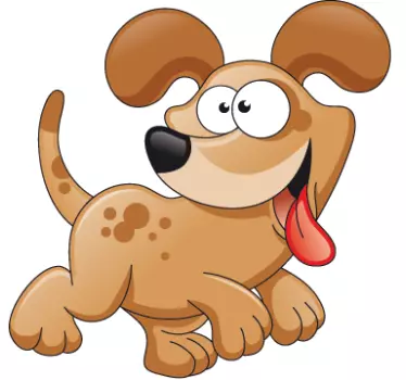 Vinilo infantil perro cómic - TenVinilo