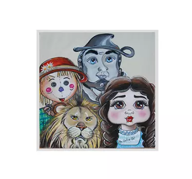 Vinilo infantil personajes mago de oz - TenVinilo