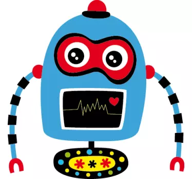 Vinilo infantil robot azul - TenVinilo