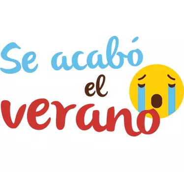 Vinilo infantil se acabó el verano - TenVinilo