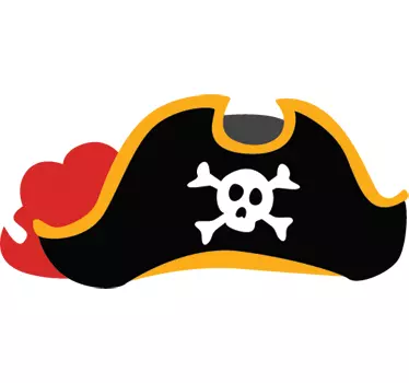 Vinilo infantil sombrero pirata - TenVinilo