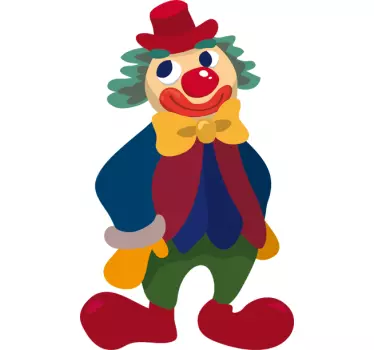Vinilo infantil sonrisa del payaso - TenVinilo