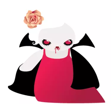 Vinilo infantil vampiresa sangrienta - TenVinilo