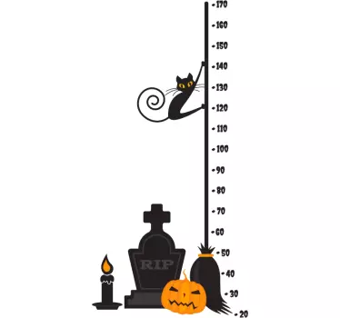 Vinilo medidor elementos de Halloween - TenVinilo