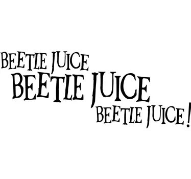 Vinilo para espejo Beetlejuice - TenVinilo