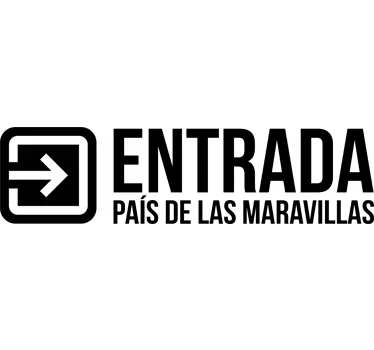 Vinilo para espejo entrada País Maravillas - TenVinilo