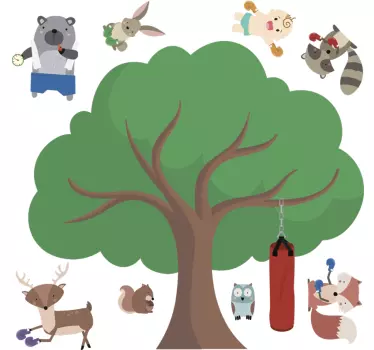 vinilo decorativo de los animales  - TenVinilo