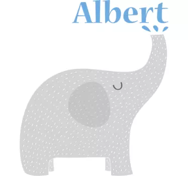 Vinilo personalizable elefante trompita - TenVinilo