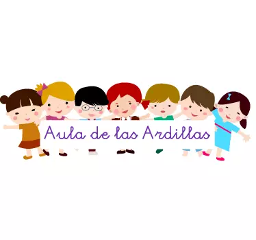 Vinilo personalizable niños aula - TenVinilo