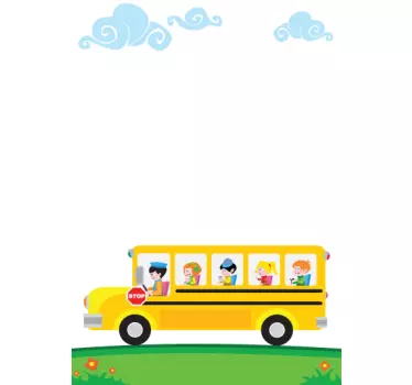 Vinilo pizarra vileda excursión infantil - TenVinilo