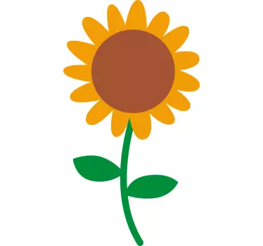 Vinilo reloj girasol - TenVinilo