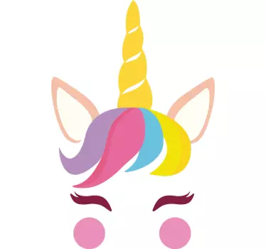 Vinilo para móvil set unicornio - TenVinilo