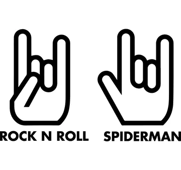 Vinilos divertidos Rock Spiderman - TenVinilo