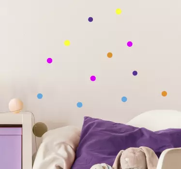 Vinilo para niños confeti de colores - TenVinilo