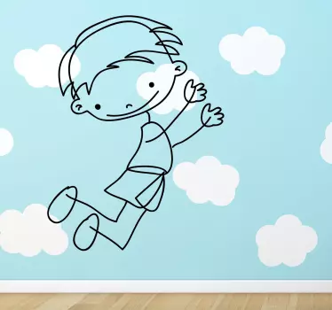 Vinilo para niños gran salto - TenVinilo