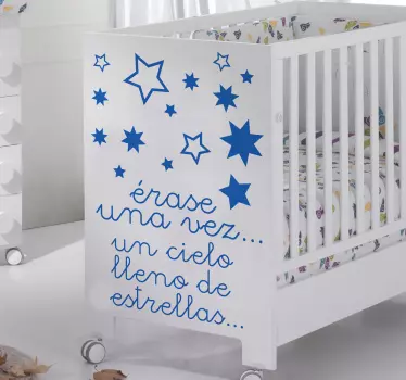Adhesivo infantil cielo lleno estrellas - TenVinilo
