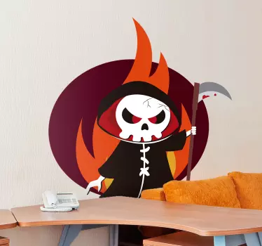 Vinilo Halloween personajes Halloween segador - TenVinilo