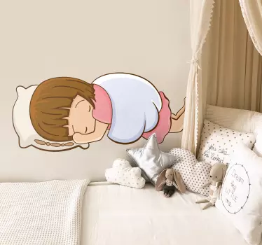 Pegatina infantil siesta del querubín - TenVinilo