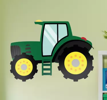 Pegatina infantil tractor granja - TenVinilo