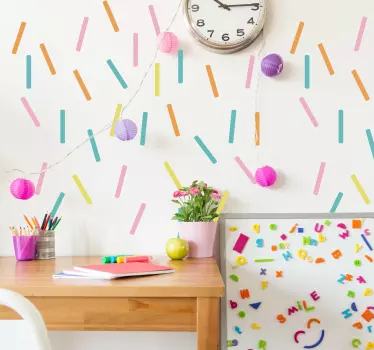 Pegatinas de colores confeti - TenVinilo