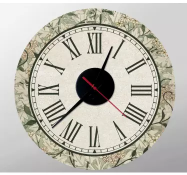 Reloj vinilo pared Papel viejo de estilo vintage - TenVinilo