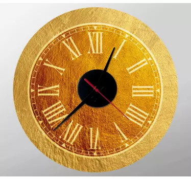 Reloj vinilo pared Perfilado en oro - TenVinilo