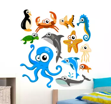 Sticker infantil de las profundidades - TenVinilo