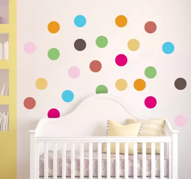 Stickers circunferencias de colores - TenVinilo