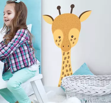 Vinilo habitación infantil Dibujo Jirafa bebé - TenVinilo