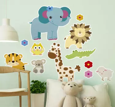 Vinilo animales selva infantil - TenVinilo