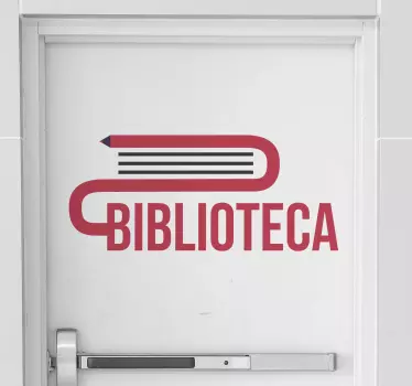 Vinilo biblioteca escuela - TenVinilo