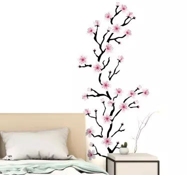 Vinilo de flor Flor de cerezo japonés - TenVinilo