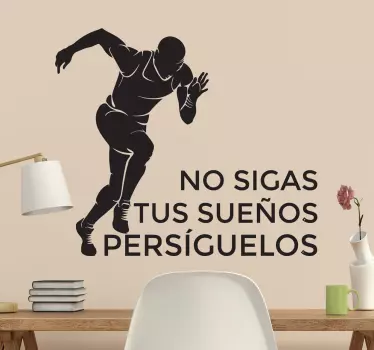 Vinilo de texto runners - TenVinilo