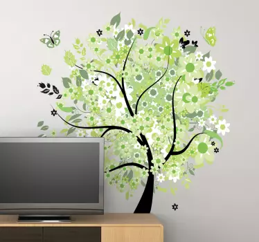 Vinilo decorativo árbol primavera - TenVinilo
